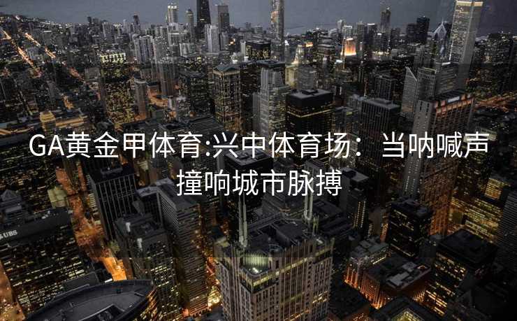 GA黄金甲体育:兴中体育场：当呐喊声撞响城市脉搏